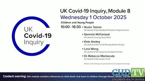 UK COVID-19 Inquiry Meeting | Oct. 1
