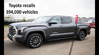 Toyota recalls 394,000 vehicles