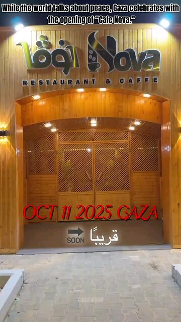 The ceasefire begins — and they open “Café Nova.”