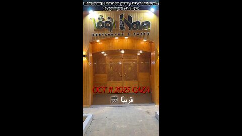 The ceasefire begins — and they open “Café Nova.”