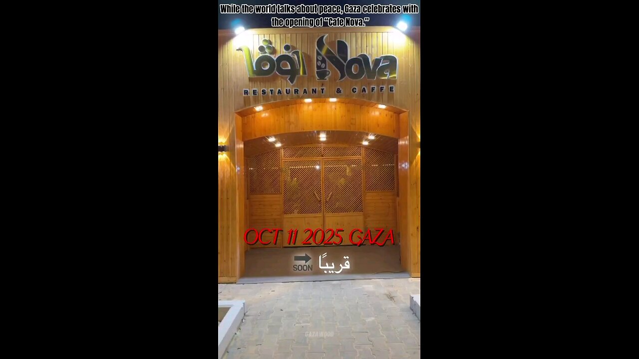 The ceasefire begins — and they open “Café Nova.”
