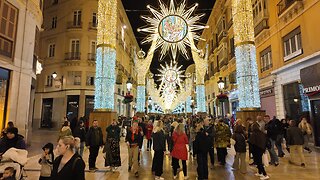 Christmas Lights Show ✨ Malaga, Spain