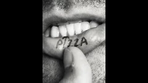 Cabot Philips and his "PIZZA" tattoo on his lips.