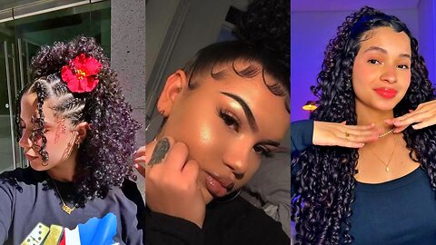 Inspiration for Baby Hair and Curly Hairstyles 🌸 TikTok Compilation