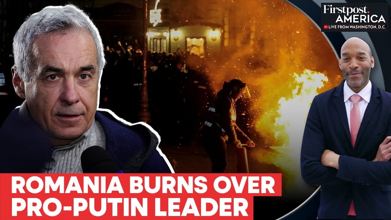 Romania: Riots After Calin Georgescu is Banned from Presidential Election | Firstpost America |N18G