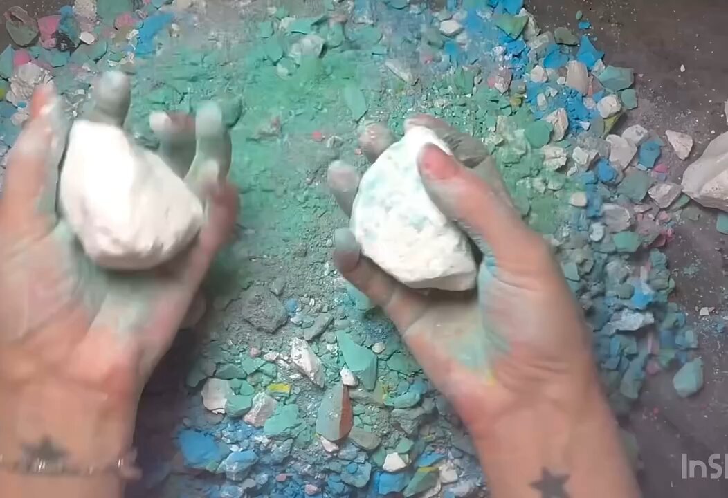 crunch asmr chalk
