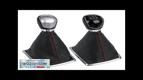 5 Speed MT Car Gear Stick Shift Knob with Dust Boot Cover Review