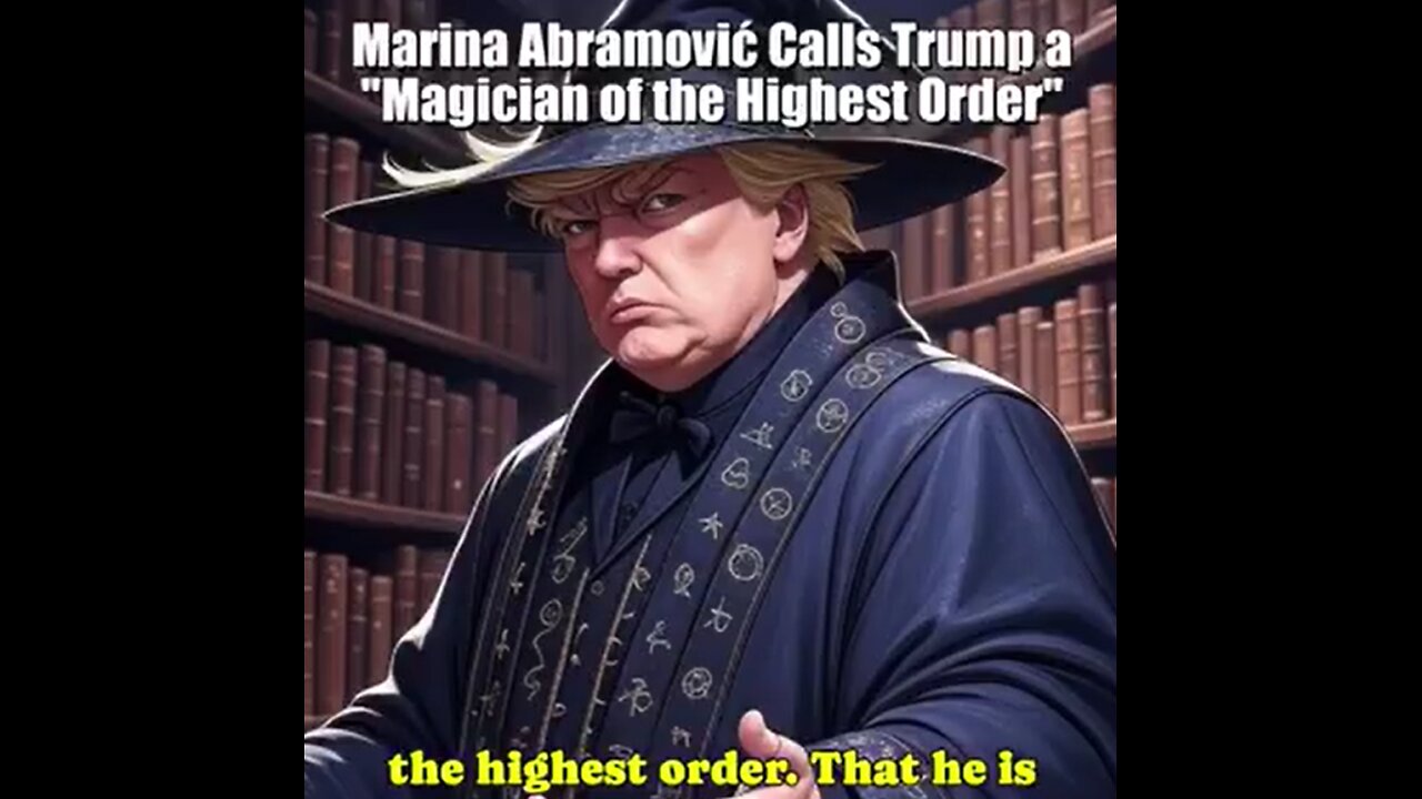 High level Satanic witch Marina Abromovic refers to Trump as “The greatest thing to ever happen to us” & “Magician of the highest order”