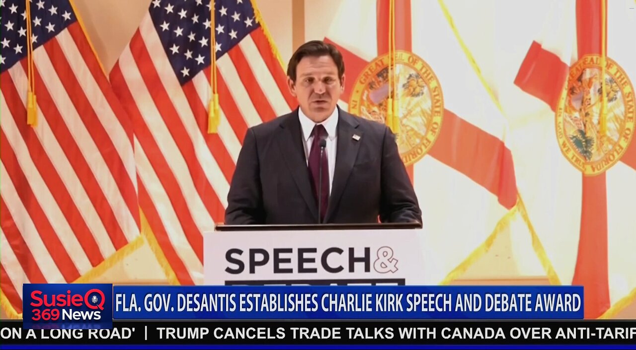 FL GOV DESANTIS ESTABLISHES CHARLIE KIRK SPEECH AND DEBATE AWARD