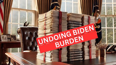 President Trump Signs STACKS of Orders Un-Doing Biden Burden