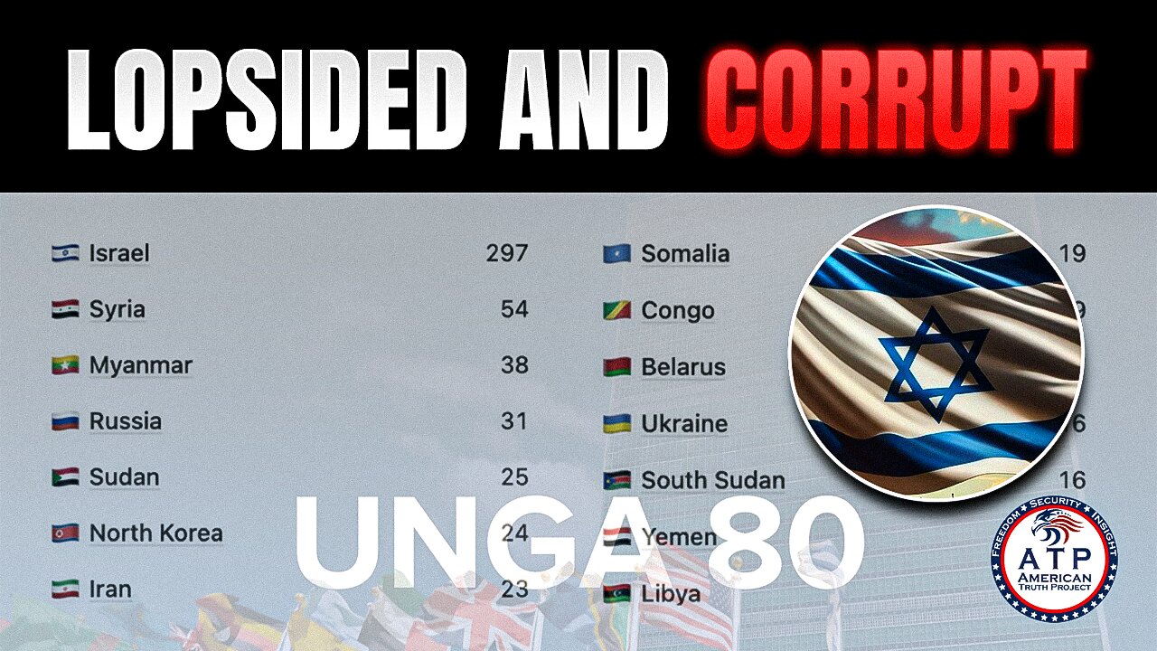 LOPSIDED AND CORRUPT-- UNGA80 TURNS BLIND EYE TO HAMAS TERROR, TARGETS ISRAEL INSTEAD