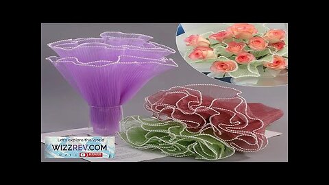 28cmx400cm Flower Wrapping Paper Pearl Wave Yarn Lace Mesh Florist Bouquet Valentine'S Review