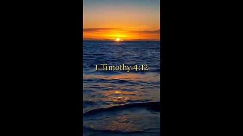 1 Timothy 4:12 (NIV)