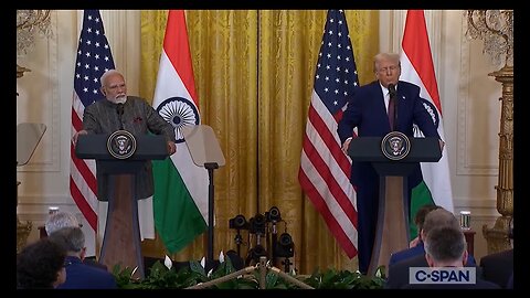 President Trump & Indian Prime Minister Modi Hold Joint Press Conference