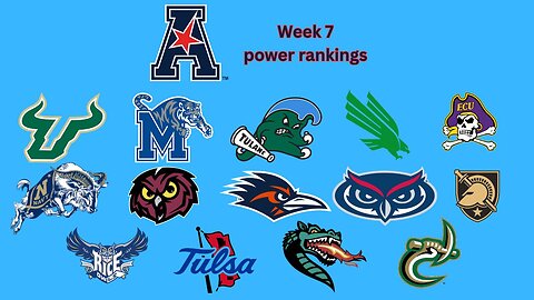 American Athletic Conference power rankings after week 7