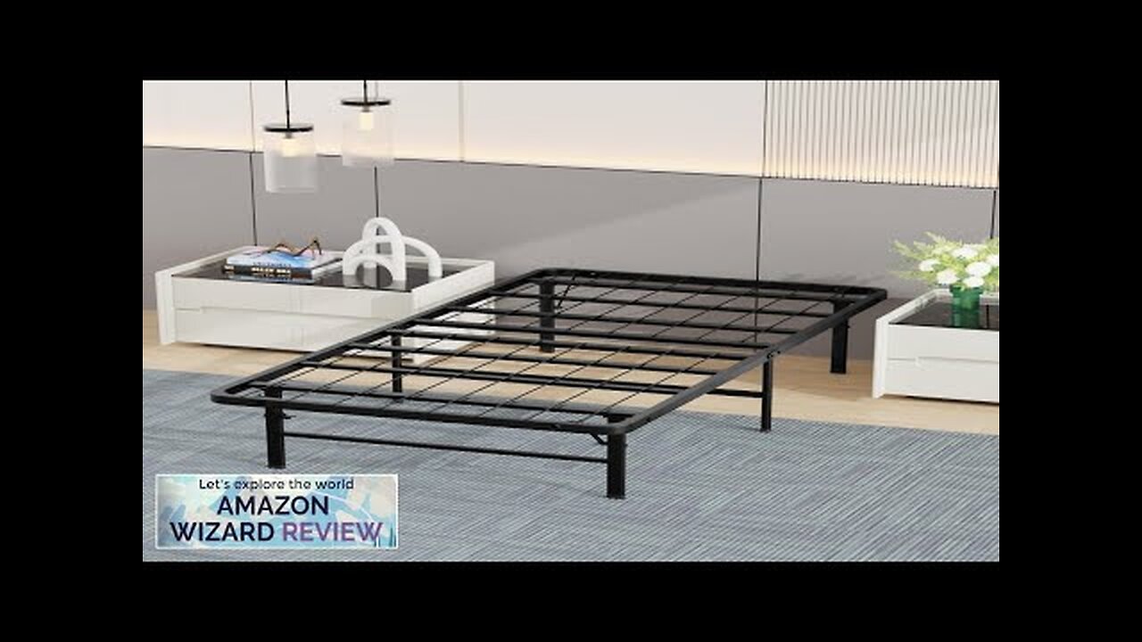 Twin Bed Frame Metal Platform Bed Frame Twin Size 14 Inch Mattress Review