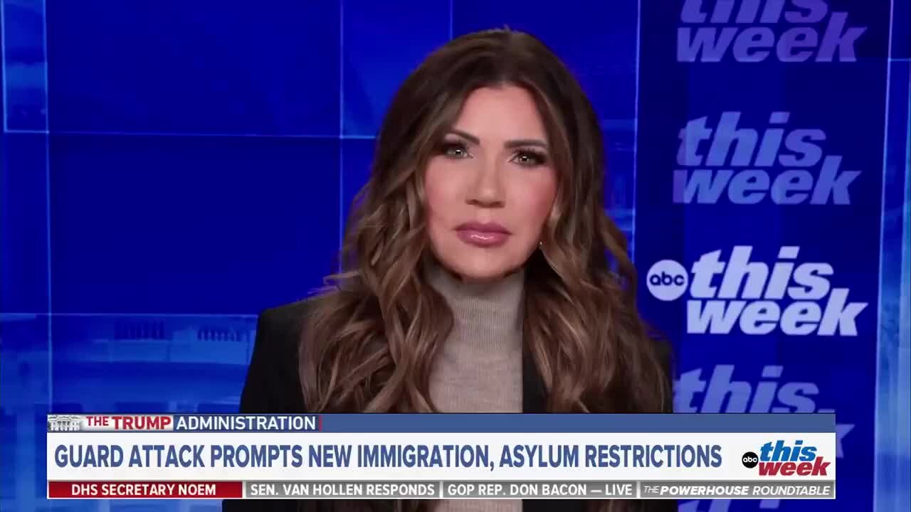 Sec. Kristi Noem on D.C. Shooting: His Asylum Claim Application Started Under the Biden Admin