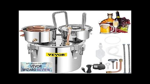 VEVOR Alcohol Still 13.2Gal / 50L Stainless Steel Water Alcohol Distiller Copper Review