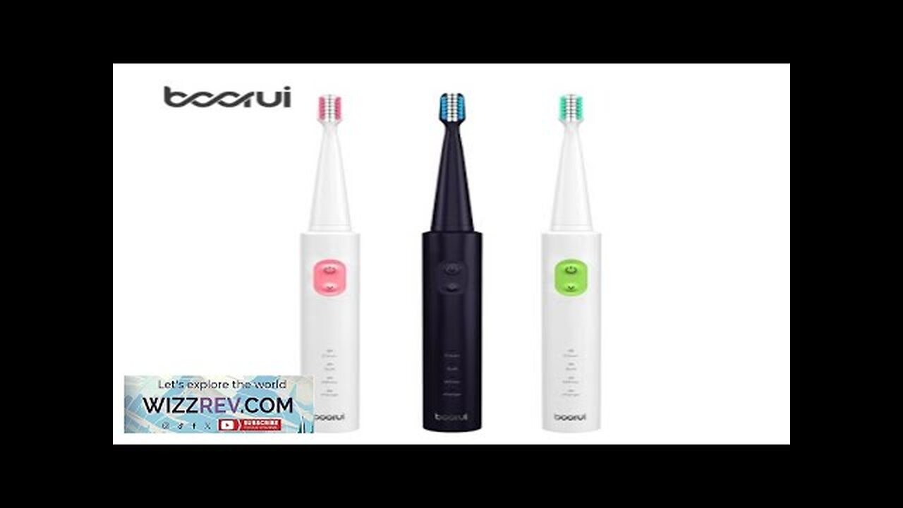 Borui BR-Z1 USB Wireless Ultrasonic Electric Toothbrush Oral Hygiene Rechargeable Sonic Review