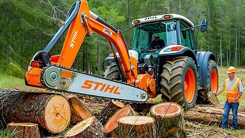 Extreme Dangerous Fastest Big Chainsaw Cutting Tree Machines | Biggest Heavy Machinery Machines #22