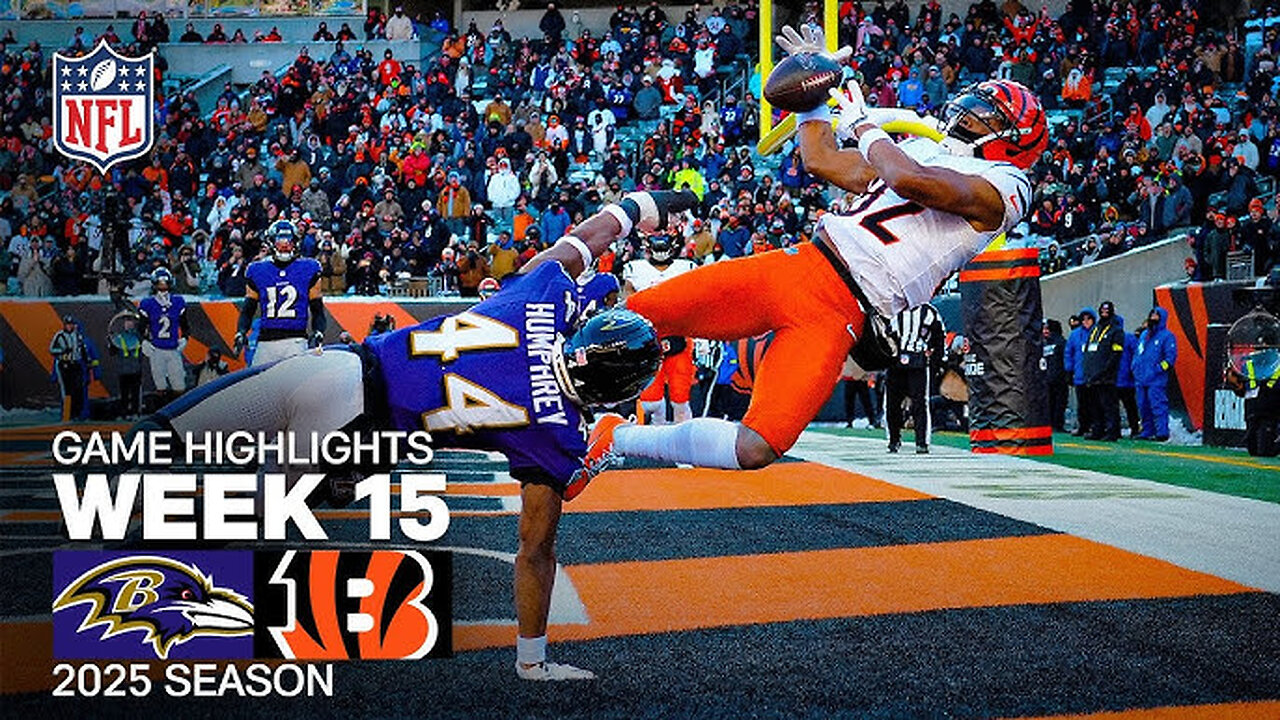 Baltimore Ravens vs Cincinnati Bengals week 15 game highlights