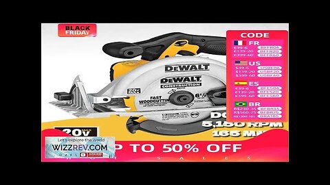 DEWALT DCS391 Cordless Circular Saw Bare Tool Multifunctional Cutting Machine Review