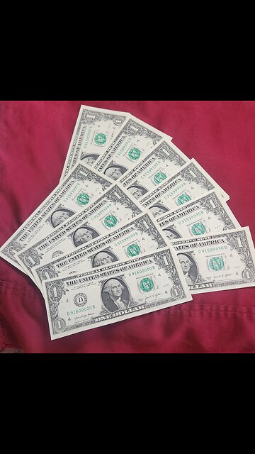 Tuesday lot Solid consecutive order dollar bills 2021!