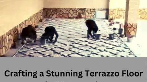 Crafting a Stunning Terrazzo Floor in 30 Seconds😲😂
