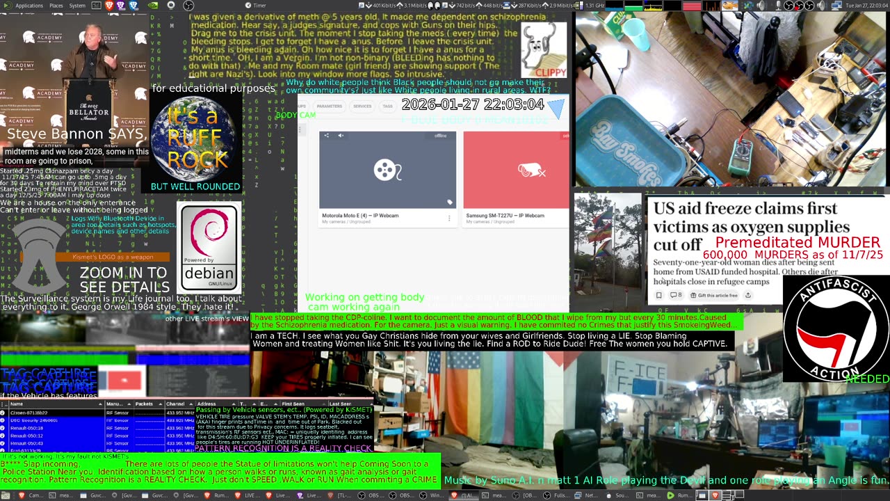 LIVE CAMS of ADHD Schizophrenic. Music Suno AI n matt Rap. Music about A.I.