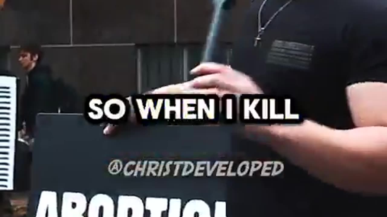 Abortion activist doesn't even know when life begins. 😂