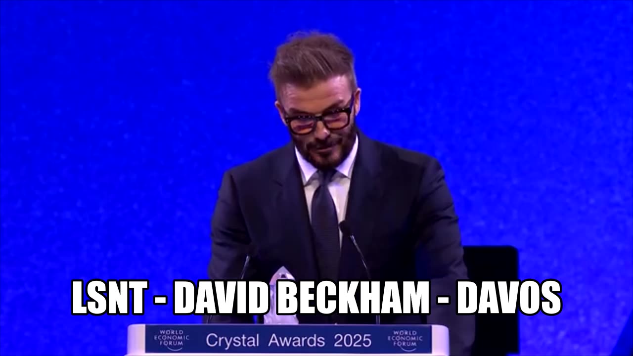 DAVID BECKHAMS ACCEPTANCE SPEECH: DAVOS WEF 2025