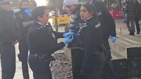 Meanwhile in Harrow England Shes getting arrested for feeding the pigeons
