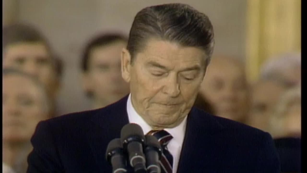 President Reagan's Inaugural Ceremony (1985 Original Colored Film)