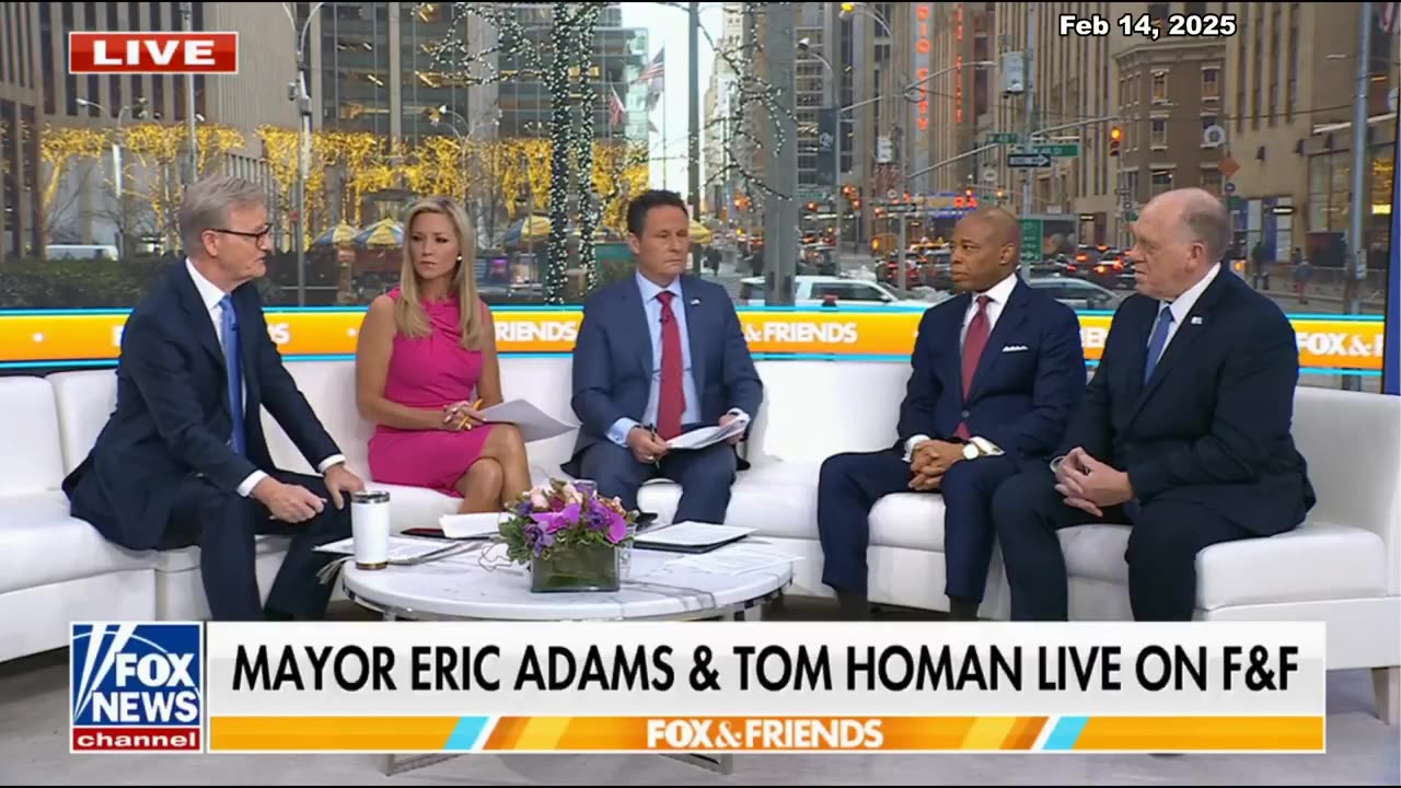 NYC Mayor Eric Adams and Border Czar Tom Homan are together this morning