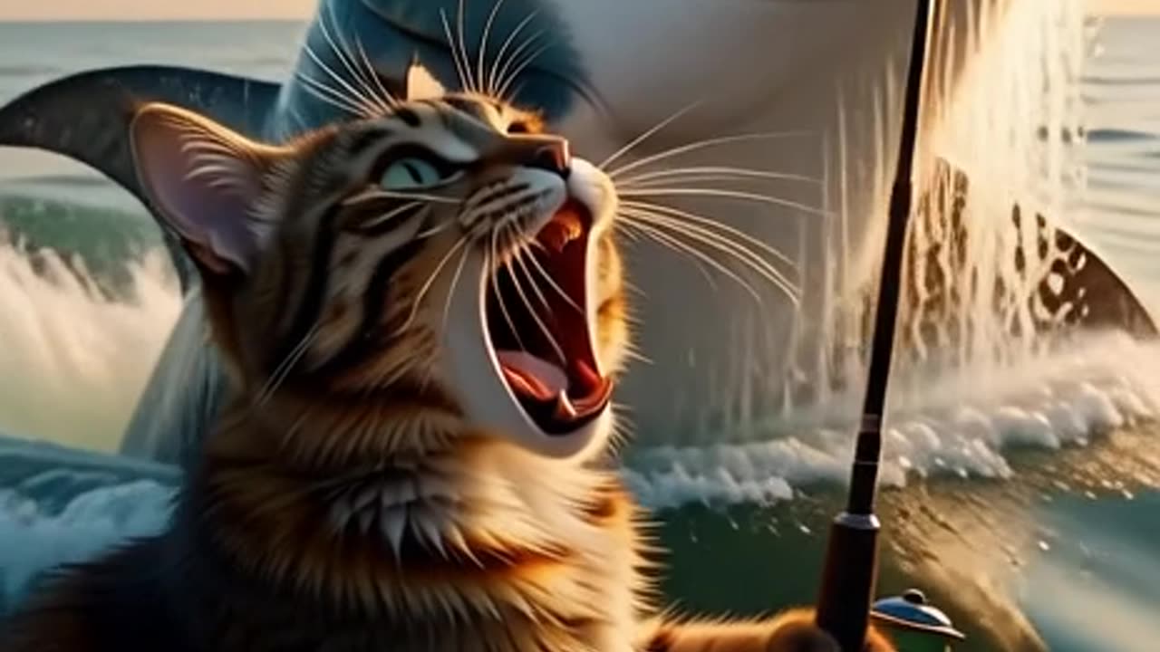 Cat and Shark