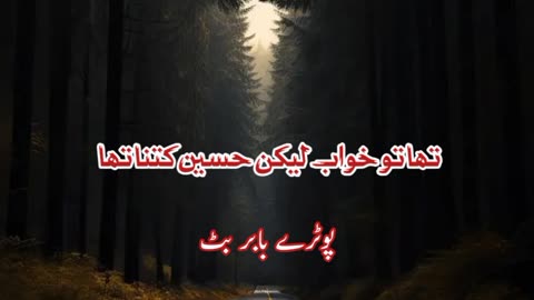 Bacher k pher mile gay ... Urdu sad poetry shayari status