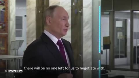 President Putin says Europe sabotaged a peace deal intentionally