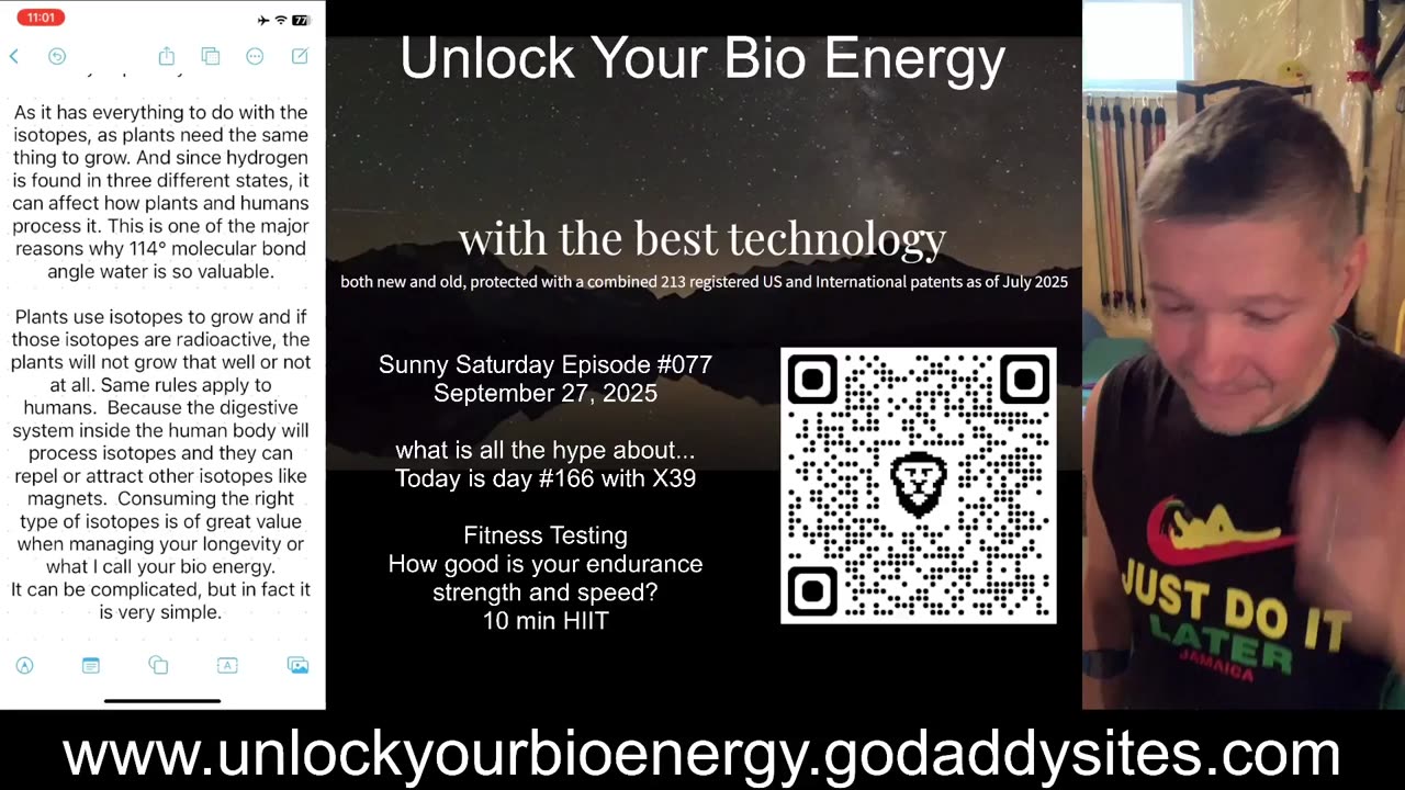 Fitness testing Sunny Saturday Ep 77, Sept 27, 2025