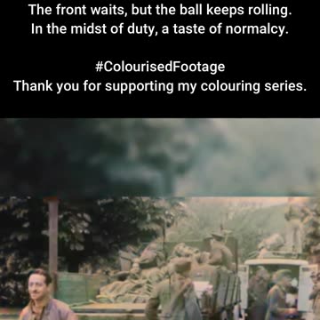 Break in the Chaos US Soldiers Catch Baseballs #ColourisedHistory