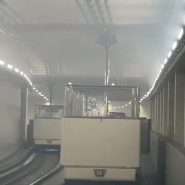 active fire in the U.S. Capitol subway,