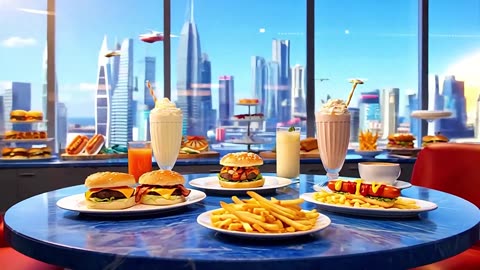 Title: My Dream Lunch! 🍔🌊 Everything You Want to Eat!