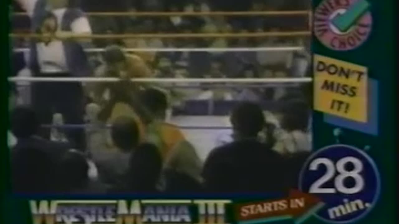 WrestleMania 3 pre show 1987