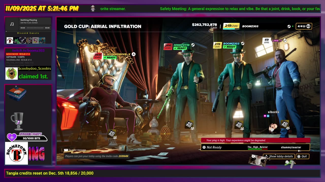 Destiny 2: 11/9/25 - Gotta get my D2 fix, then Crime Boss Event. | D2-18,753 hrs