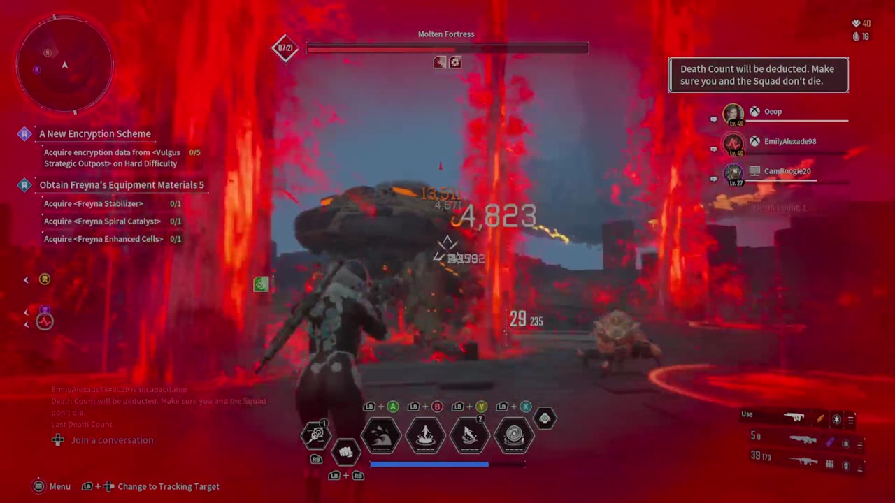 The First Descendant - Lv. 130 Boss Fight - Molten Fortress Take Down using Volby