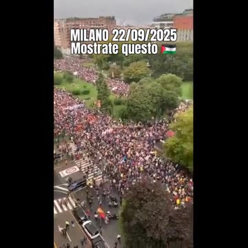 Milano: in migliaia per la Palestina.