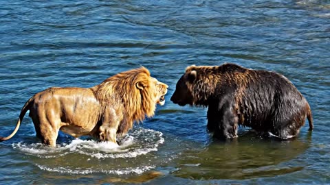 LION & TIGER vs. DEMON BEAR: The Clash of Kings – Ultra Realistic AI Short Film (4K)