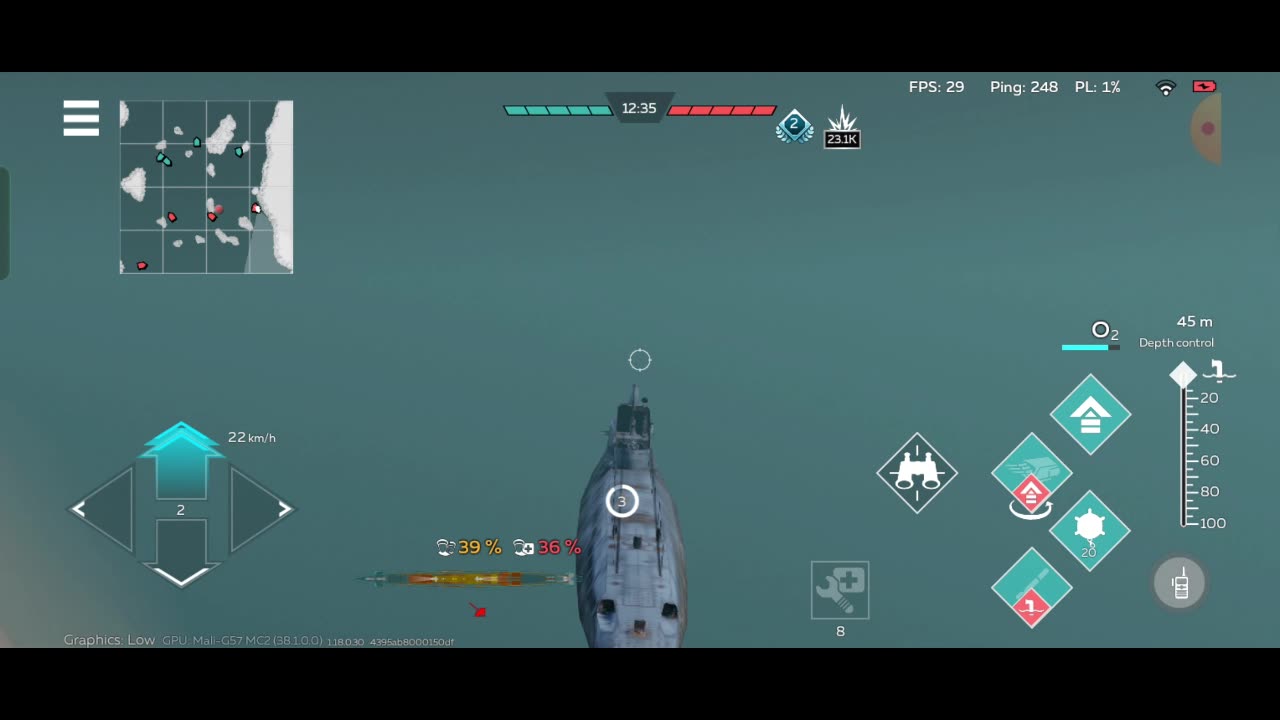 War Thunder Submarine gameplay | War Thunder Navy gameplay