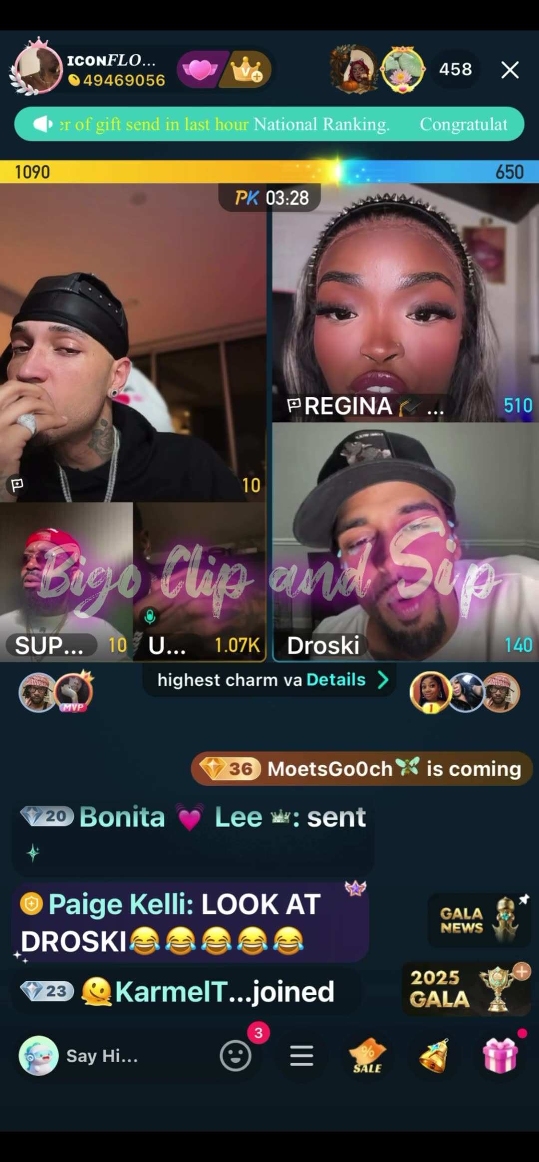 Team pk ft Droski going completely off on Liyah 11/28/25 #bigoclipandsip