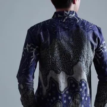 Bimaseno Slimfit Shirt with Traditional Batik Design and Furing Lining - Indonesian Heritage