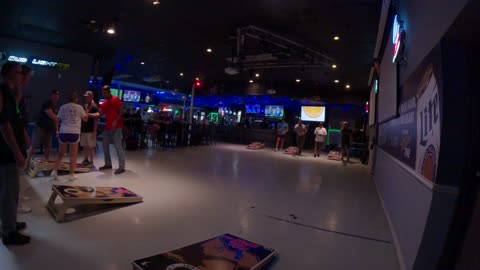 9.8.25 Rix bar n grill, TCL cornhole A/B league week 1 - Match 3 Warm up